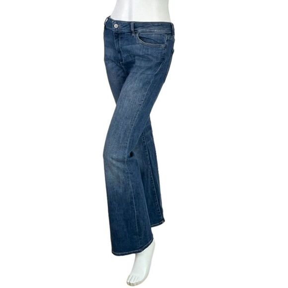 DL1961 Instasculpt Bridget Boot Cut Jeans in Medium Blue Wells Wash Size 31 - Picture 1 of 14